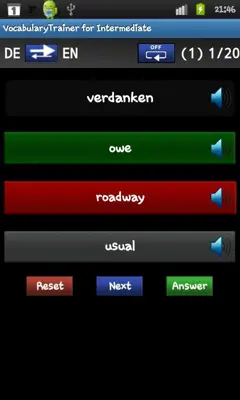 VocabularyTrainer for Intermediate android App screenshot 2