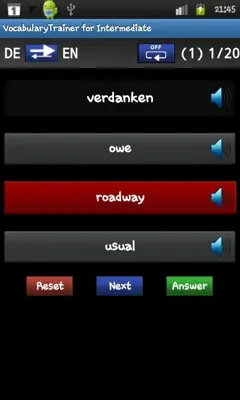 VocabularyTrainer for Intermediate android App screenshot 3