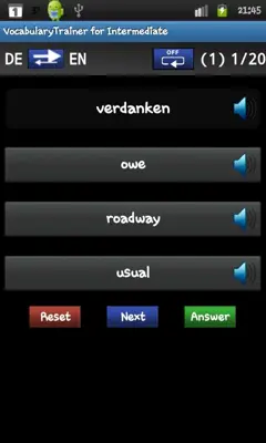 VocabularyTrainer for Intermediate android App screenshot 4